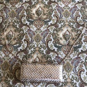 Golden cross body bag